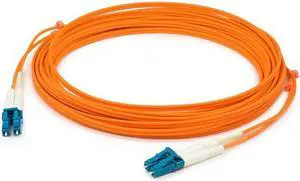 AddOn 6m LC (Male) to LC (Male) Orange OM2 Duplex Fiber OFNR (Riser-Rated) Patch Cable