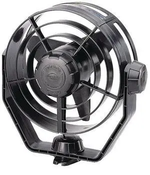 Hella Marine 2-Speed Turbo Fan - 12V - Black