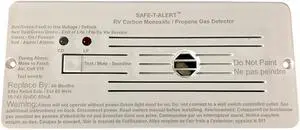 SAFE T COMBO CARBON MONOXIDE PROPANE ALARM WHITE FLUSH MT