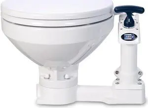 Jabsco Manual Marine Toilet - Regular Bowl w/Soft Close Lid