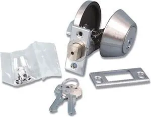 VALTERRA PRODUCTS L32CS3008 Valterra L32CS3008 Stainless Steel Single Cylinder Deadbolt - 5/8" Latch