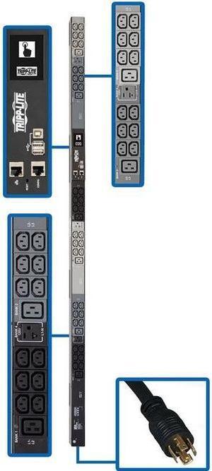 Tripp Lite PDU3EVN6L2120 Monitored 0U 230V 16A 6.0 Feet Power Distribution Units