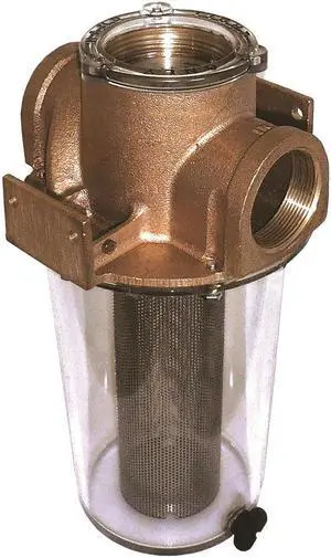 GROCO ARG-1250 Series 1-1/4" Raw Water Strainer w/Stainless Steel Basket