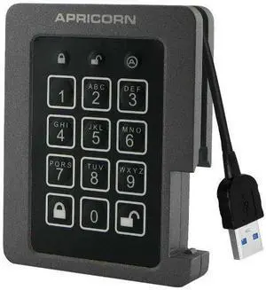 Apricorn Aegis Padlock ASSD-3PL256-480F 480 GB External Solid State Drive Apricorn Aegis Padlock ASSD-3PL256-480F 480 GB External Solid State Drive