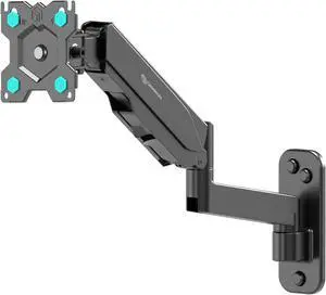 ONKRON TV Monitor Wall Mount Bracket for 13  32-Inch Screens Full Motion with Gas Spring Black G150