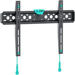 ONKRON Fixed TV Wall Mount for 43 - 85 Inch Screen up to 150 lbs, Low Profile TV Wall Mount Ultra Slim, VESA 75x75 - 600x400, Universal Bracket / Thin, Flat to Wall Television Mount Black