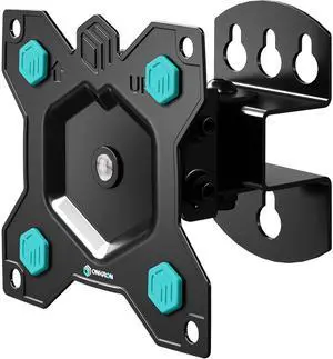 ONKRON Small TV Wall Mount for 10 - 35 Inch Screen up to 44 lbs, 360° Rotating TV Mount Low Profile with Swivel and Tilt VESA 75x75 & 100x100, Full Motion Wall Mount Monitor Bracket Black
