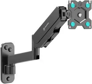 ONKRON TV Monitor Wall Mount Bracket for 13  32-Inch Screens Full Motion with Gas Spring Black G150
