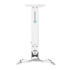 ONKRON Universal Ceiling Projector Mount Height Adjustable Mounting Bracket up to 22 LBS White K5A