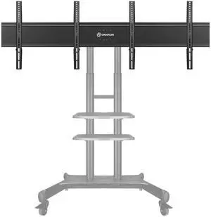 ONKRON Dual TV Mount for LCD LED OLED 4K Flat Curved Screens 40-65 Inches up to 100 lbs Each - Dual Screens Adapter for Mobile TV Stand TS1881 Dual VESA Compatible up to 600x400 (ADV-1881) Black