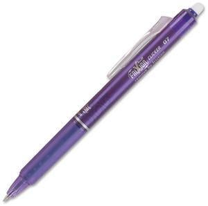 FriXion 31455 Pilot FriXion Clicker Erasable Gel Pens, Fine Pen Point Type - 0.7 mm Pen Point Size - Needle Pen Point Style - Purple Gel-based Ink - 1Each