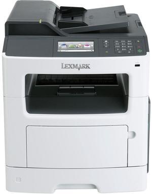 Lexmark MX410DE Laser Multifunction Printer - Monochrome - Plain Paper Print - Desktop