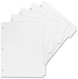 Sparco 3-Hole Letter-size Print-on Tab Dividers