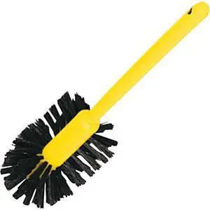 Rubbermaid Commercial Commercial-Grade Toilet Bowl Brush, 17" Handle, Brown 6320