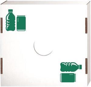 Bottle Recycling Lid, 6"H x 18.25"W x 18.25"D