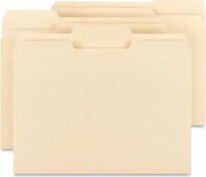 Smead 1/3 Single-ply Tab File Folders
