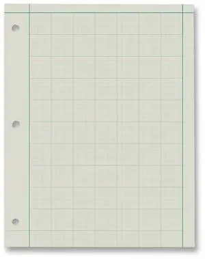 Ampad Green Tint Engineer's Quadrille Pad