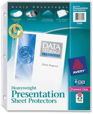 Avery Diamond Clear Top Loading Sheet Protector