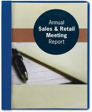 Smead 87452 Blue Clear Front Report Covers