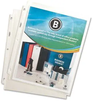 Business Source Top Loading Sheet Protector