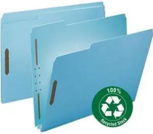 Smead 100% Recycled Pressboard Fastener File Folder 15001