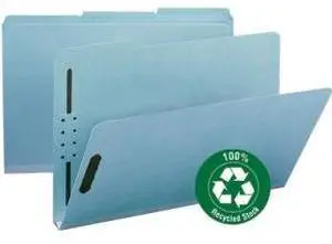 Smead 100% Recycled Pressboard Fastener File Folder 20000
