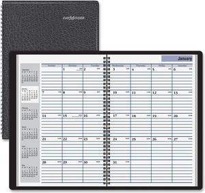 At-A-Glance Monthly Planner 7 7/8 x 11 7/8 Black Two-Piece Cover 2018-2020 SK200