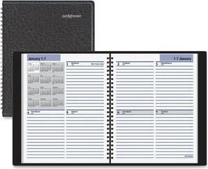 At-A-Glance Open-Schedule Weekly Appointment Book 8 3/4 x 6 7/8 Black 2020