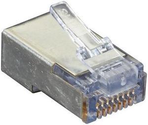 Black Box Shielded CAT5e EZ-RJ45 Modular Plugs, 100-Pack