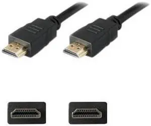 AddOn 5 pack of 4.57m (15.00ft) HDMI 1.3 Male to Male Black Cable