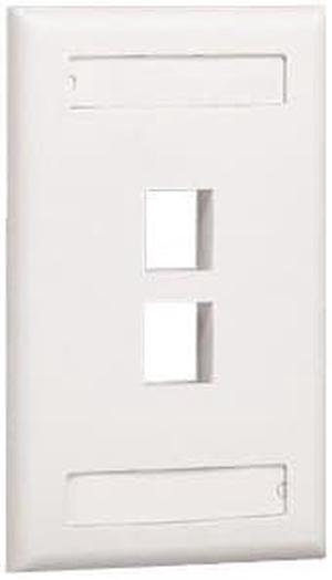PANDUIT 2 Socket NetKey Faceplate