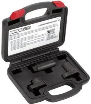 Powerbuilt 648625 3 Pc Oxygen Sensor Socket Kit (Kit 51)