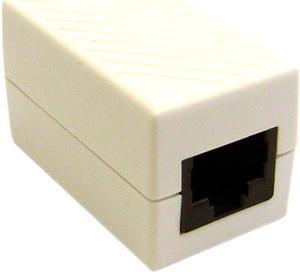 CableWholesale 30X8-02400WH Cat 6 Coupler  White  RJ45 Female  Unshielded