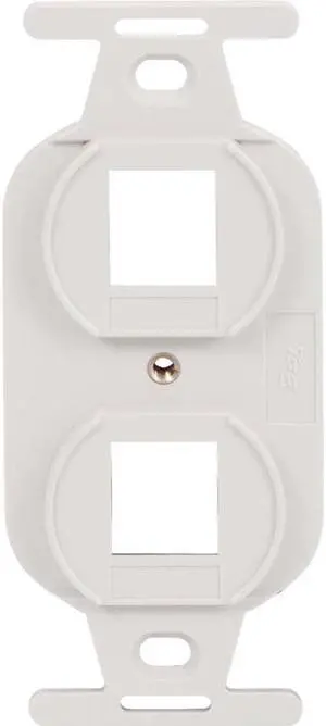 INSERT, ELECTRICAL, 2-PORT, WHITE