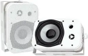 Pyle PylePro PDWR40W Indoor/Outdoor Speaker - 2-way - 2 Pack - White