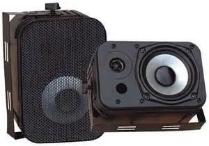 Pyle PylePro PDWR40B Indoor/Outdoor Speaker - 2-way - 2 Pack