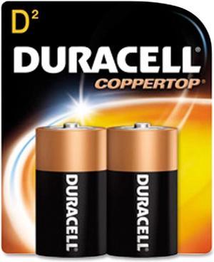 DURACELL CopperTop MN1300 15000mAh 1.5V Size D Alkaline Battery, 2-pack