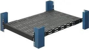 RackSolutions 2U Heavy Duty Fixed Shelf 28in Depth - 900 lb Capacity, Adjustable Mounting Brackets, Compatible with 2Post & 4Post Racks
