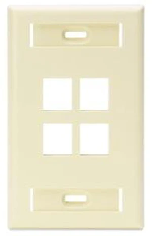Leviton QuickPort Faceplate Leviton QuickPort Faceplate