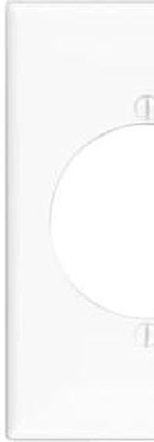 Leviton 1-Gang Single Receptacle Wall Plate, 2.15" Diameter Outlet Cover, Midway Size, Unbreakable Thermoplastic, 80728-I, Ivory Leviton 1-Gang Single Receptacle Wall Plate, 2.15" Diameter Outlet Cover, Midway Size, Unbreakable Thermoplastic, 80728-I, Ivory