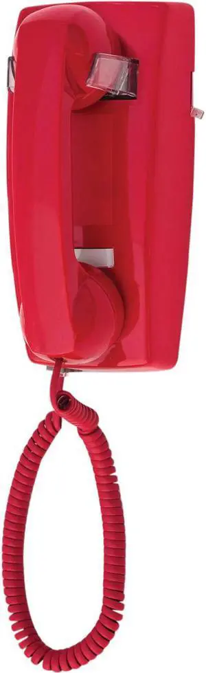 ITT 2554NDL-RD 255447VBANDL  NO DIAL WALL RED