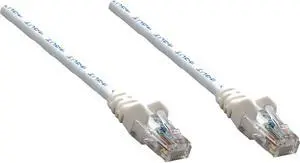 Intellinet Network Cable, Cat5e, UTP, RJ45 Male / RJ45 Male, 3.0 m (10 ft.), White