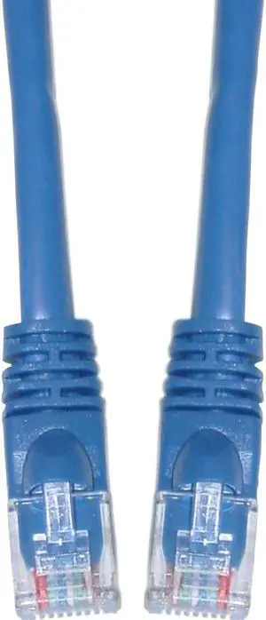 CableWholesale Cat6 Ethernet Patch Cable Snagless Molded Boot 7 foot - Blue