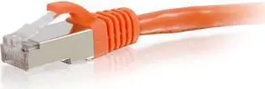 C2G 00895 Cat6 Cable - Snagless Shielded Ethernet Network Patch Cable, Orange (30 Feet, 9.14 Meters)