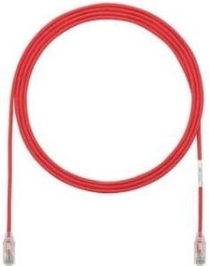 Panduit UTP28SP5RD 5 ft. Cat 6 Red EA CU PC 28 AWG UTP Copper Patch Cord