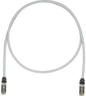 Panduit STP6X5MIG 16.4 ft. Cat 6A Gray 10 Gb/s S/FTP Patch Cable