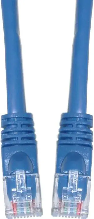 CableWholesale Cat6 Ethernet Patch Cable Snagless Molded Boot 10 foot - Blue