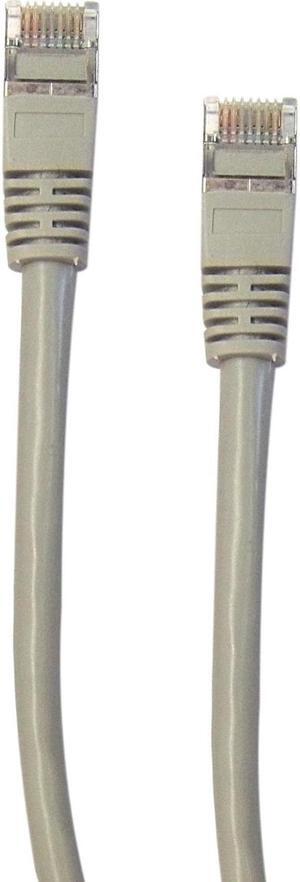 Cable Wholesale Shielded Cat5e Ethernet Cable Snag-less/Molded Boot STP (Shielded Twisted Pair), 7 foot - Gray