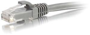 C2G 00655 Cat6a Cable - Snagless Unshielded Ethernet Network Patch Cable, Gray (1 Foot, 0.30 Meters)