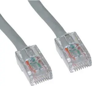 CableWholesale Cat5e Ethernet Patch Cable  Bootless  25 foot - Gray